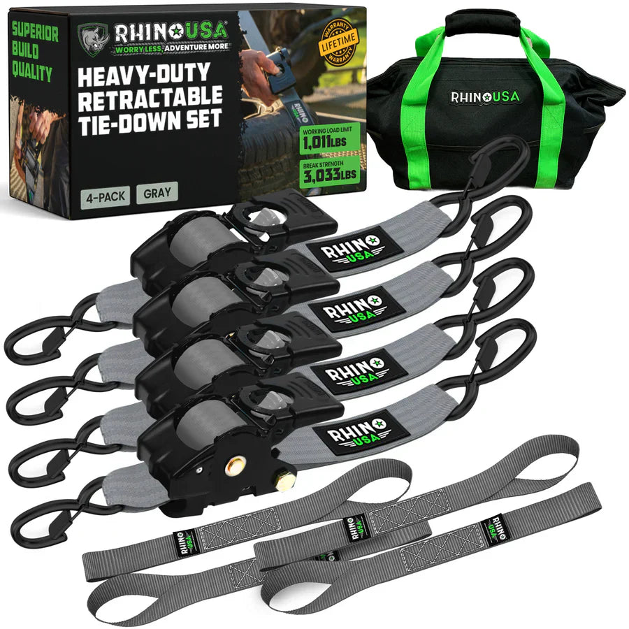 Retractable Ratchet Straps