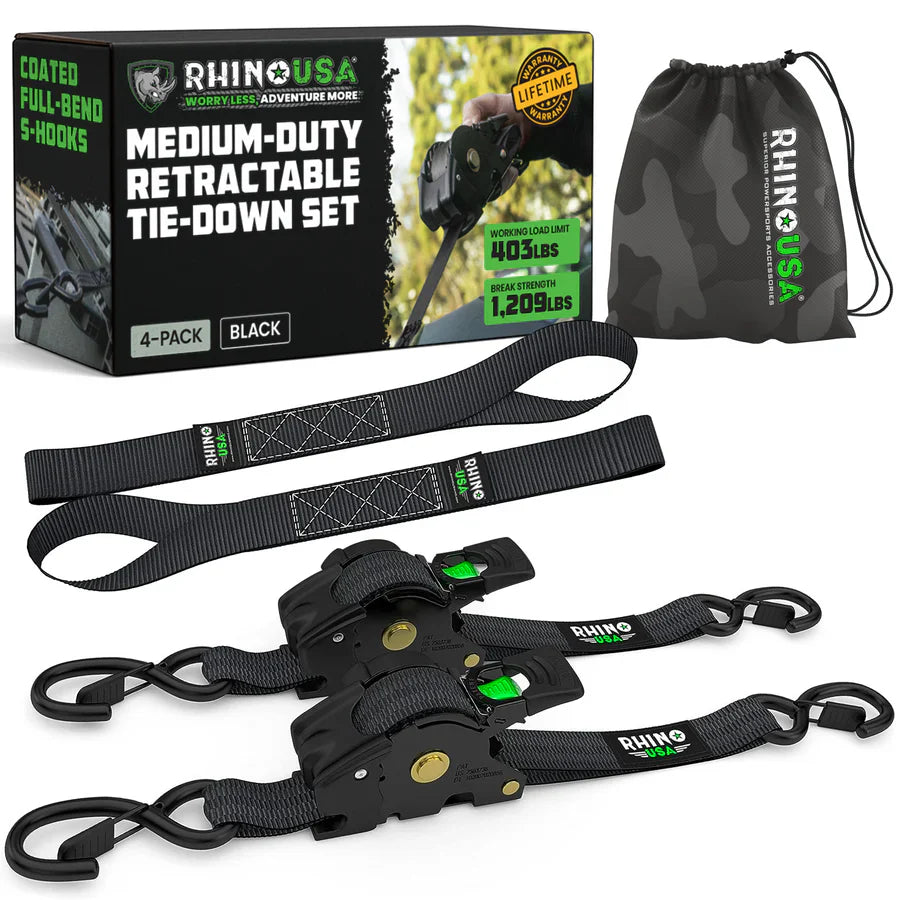 Retractable Ratchet Straps
