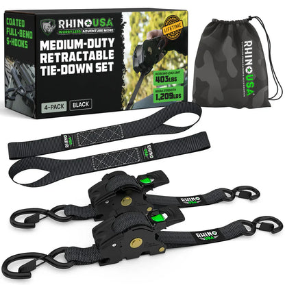 Retractable Ratchet Straps