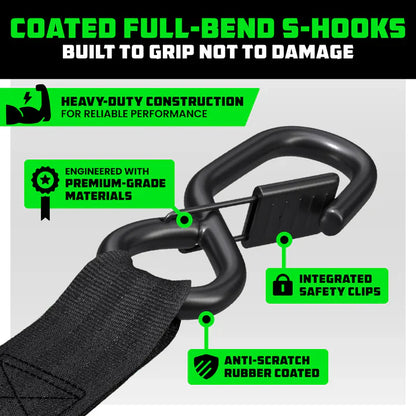 Retractable Ratchet Straps