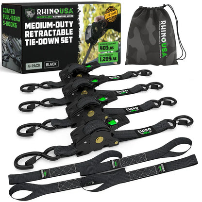 Retractable Ratchet Straps