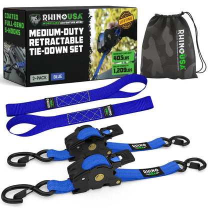Retractable Ratchet Straps