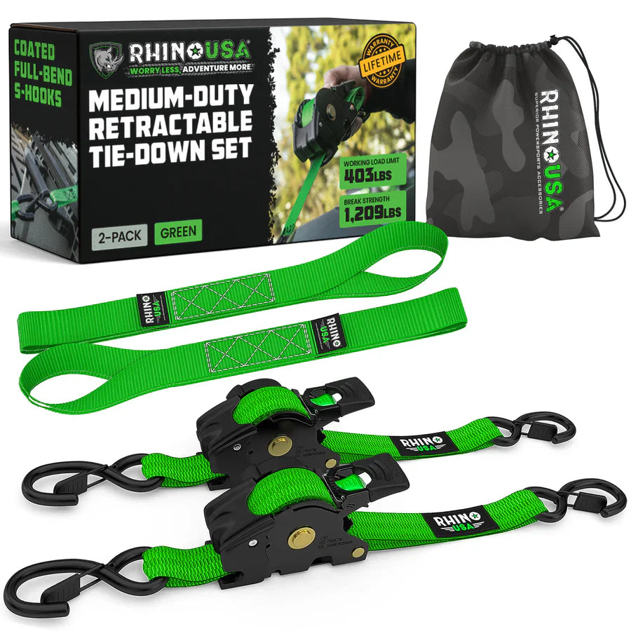 Retractable Ratchet Straps
