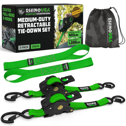 Retractable Ratchet Straps