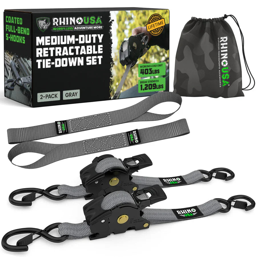 Retractable Ratchet Straps