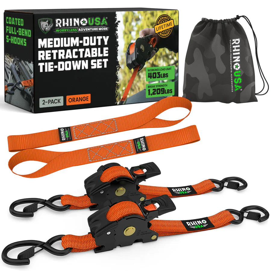 Retractable Ratchet Straps