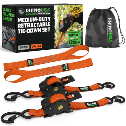 Retractable Ratchet Straps