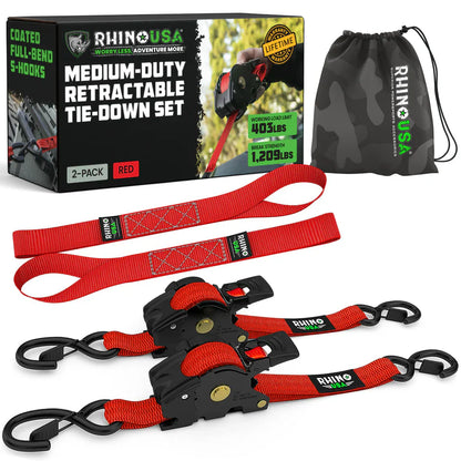 Retractable Ratchet Straps