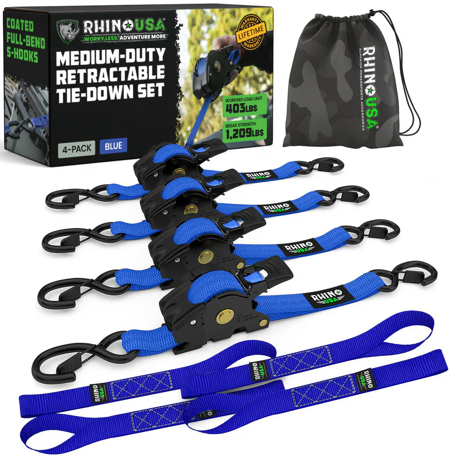Retractable Ratchet Straps