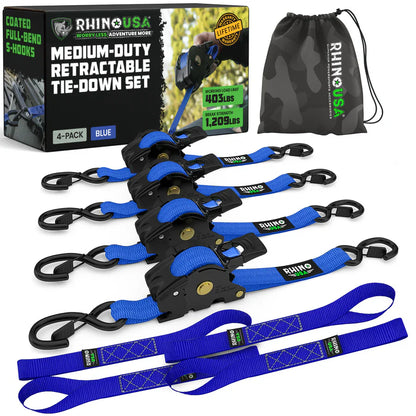 Retractable Ratchet Straps