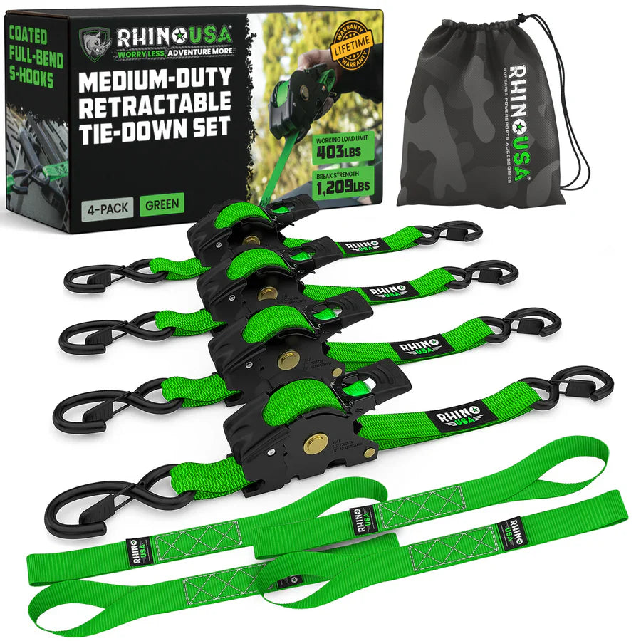 Retractable Ratchet Straps