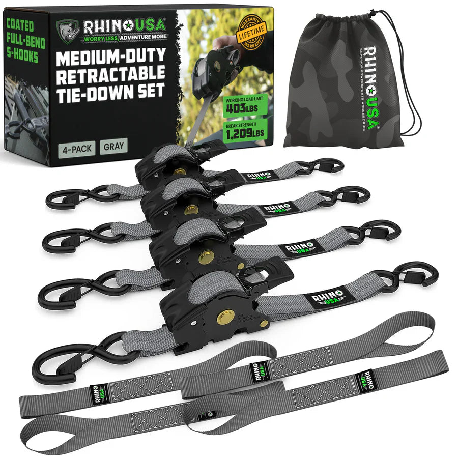 Retractable Ratchet Straps