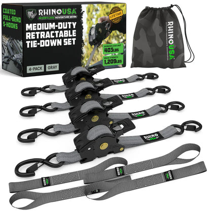 Retractable Ratchet Straps