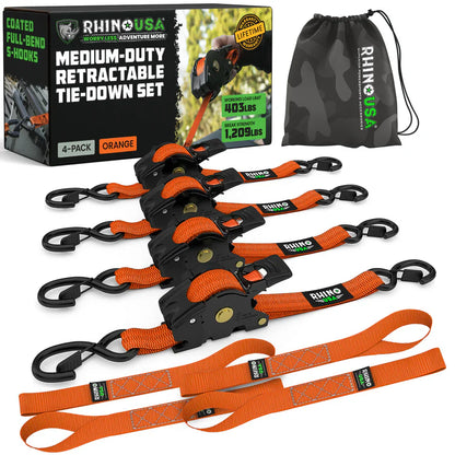 Retractable Ratchet Straps