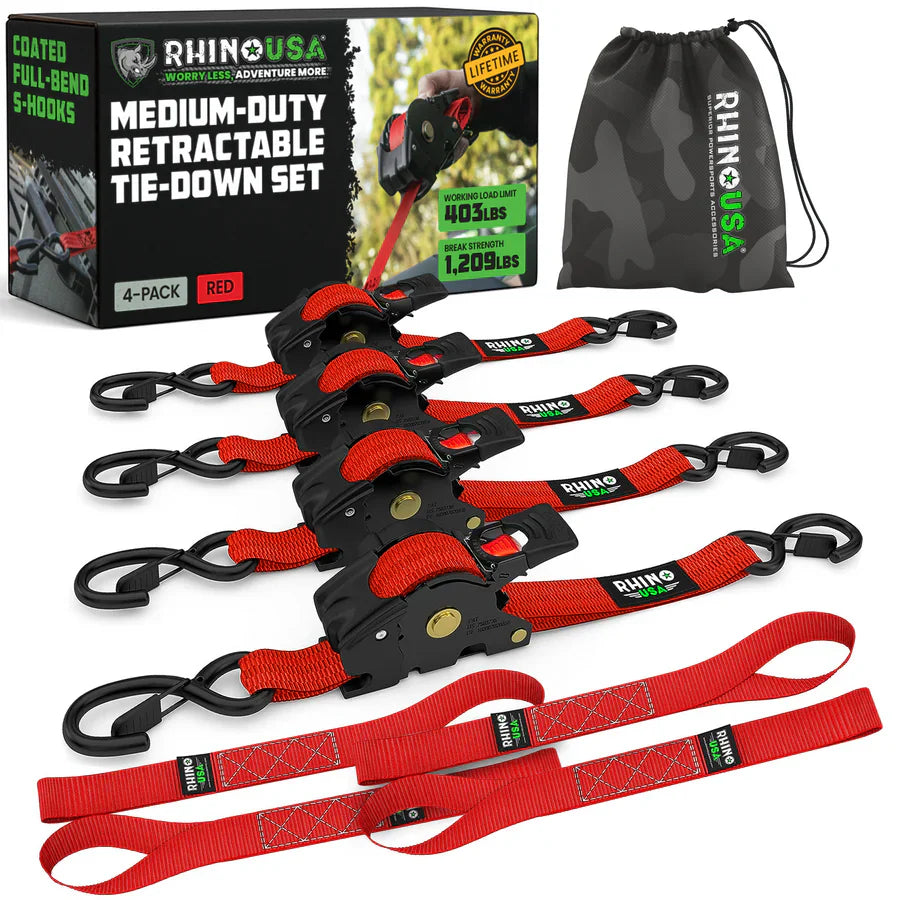 Retractable Ratchet Straps