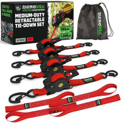 Retractable Ratchet Straps