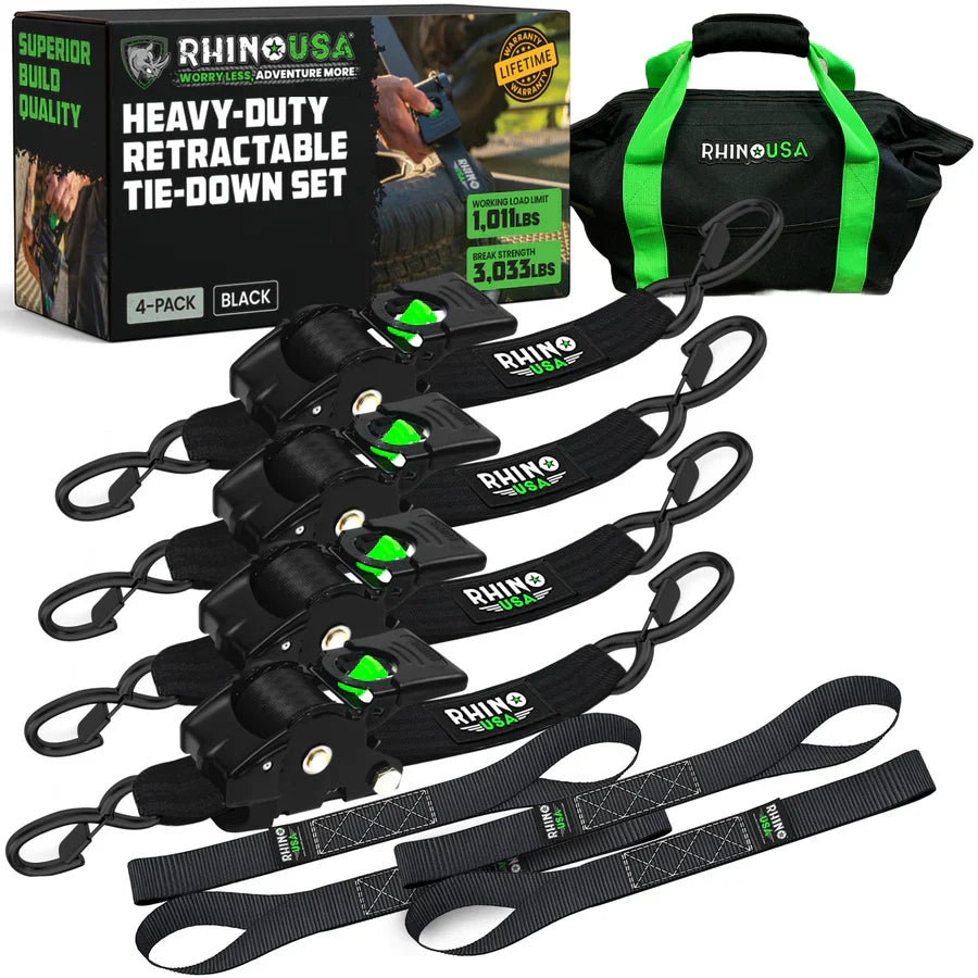 Retractable Ratchet Straps