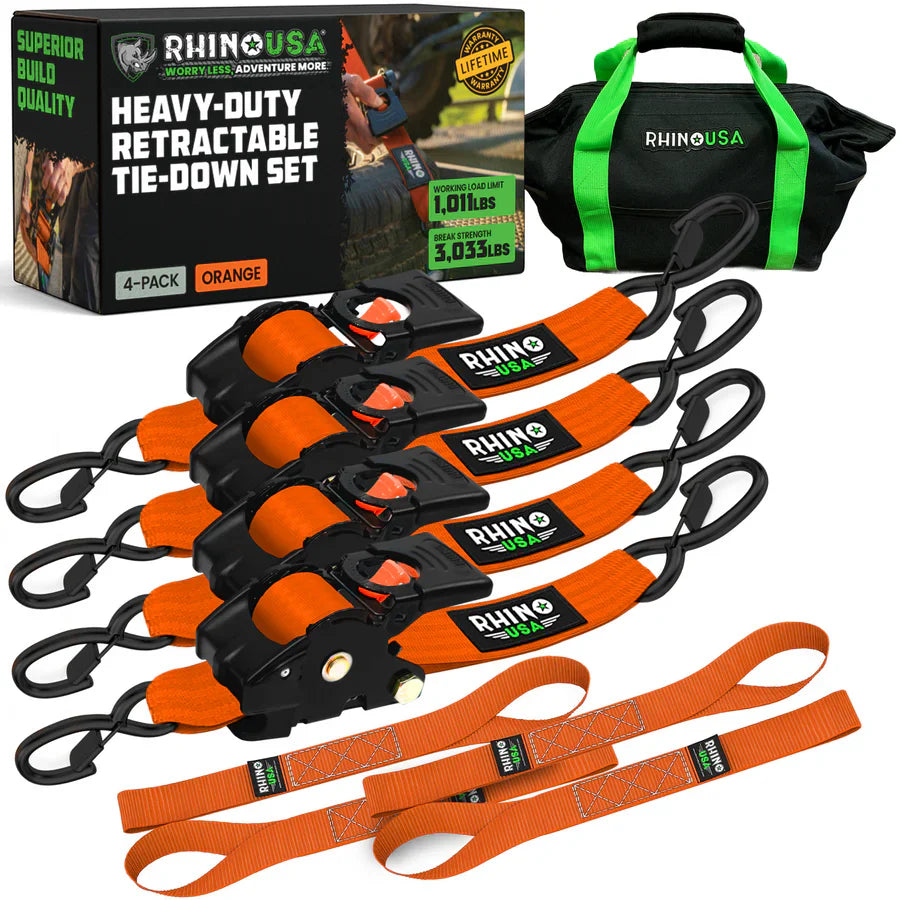 Retractable Ratchet Straps