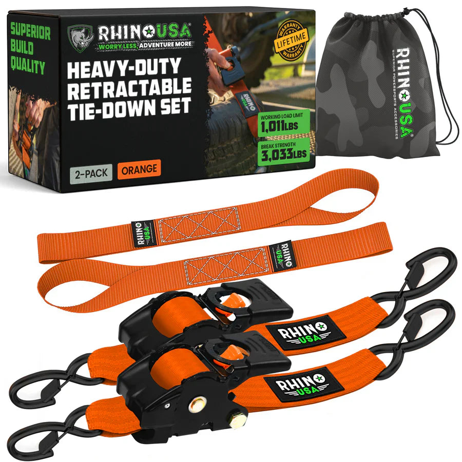 Retractable Ratchet Straps
